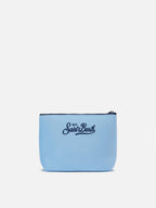 Pochette Aline effetto lana con stampa Cortina