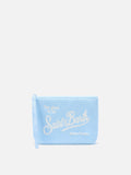 Pochette Aline effetto spugna azzurra