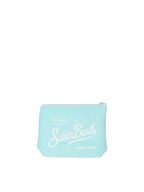Pochette Aline in spugna verde acqua