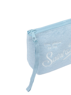 Pochette Aline in spugna azzurro