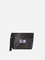 Aline Aqua Pochette impermeabile in PVC nera