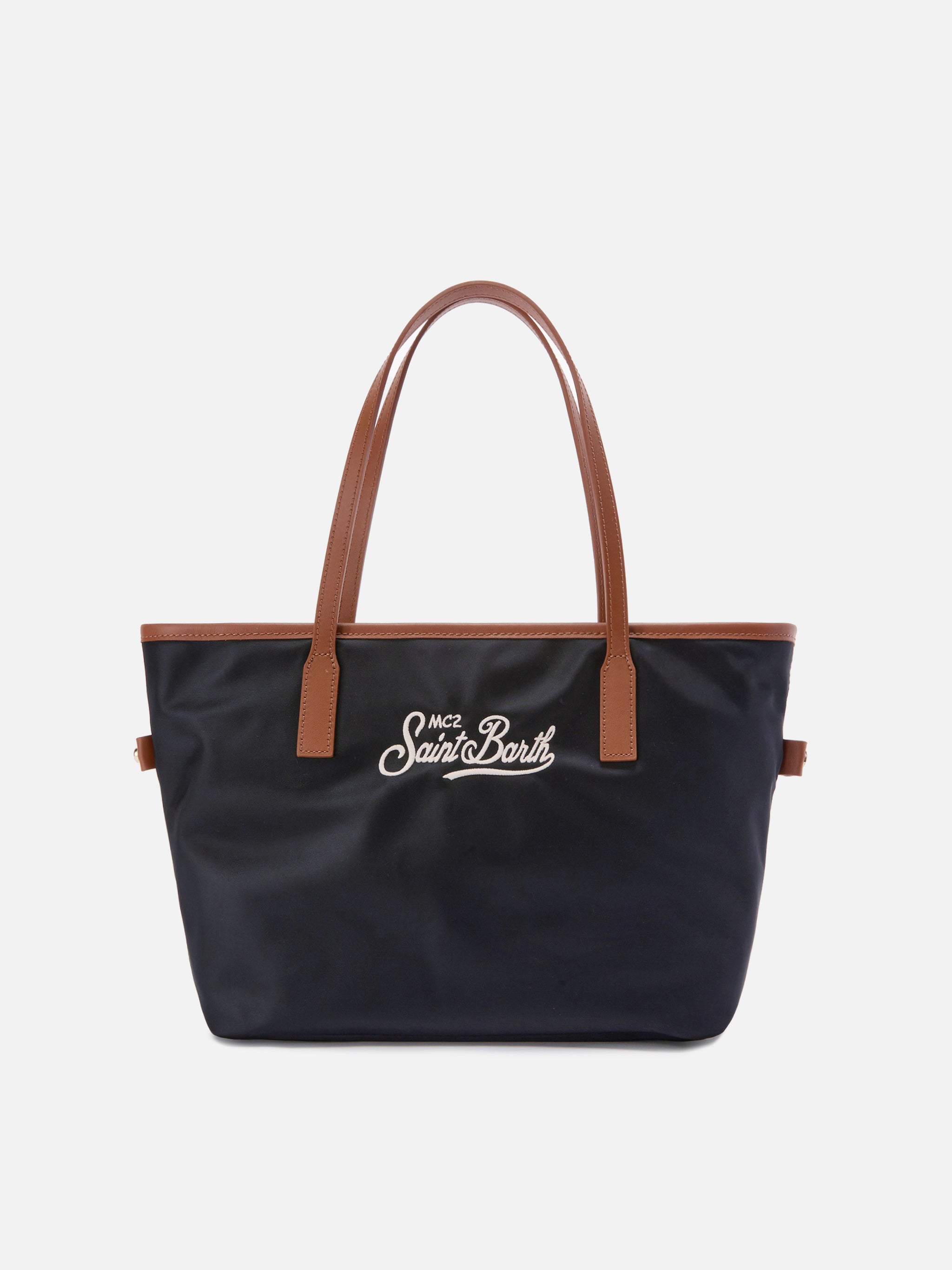 Borsa City medium in nylon nero