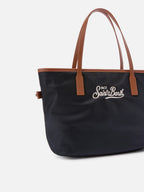Borsa City medium in nylon nero