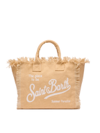 Borsa Colette in canvas di cotone beige