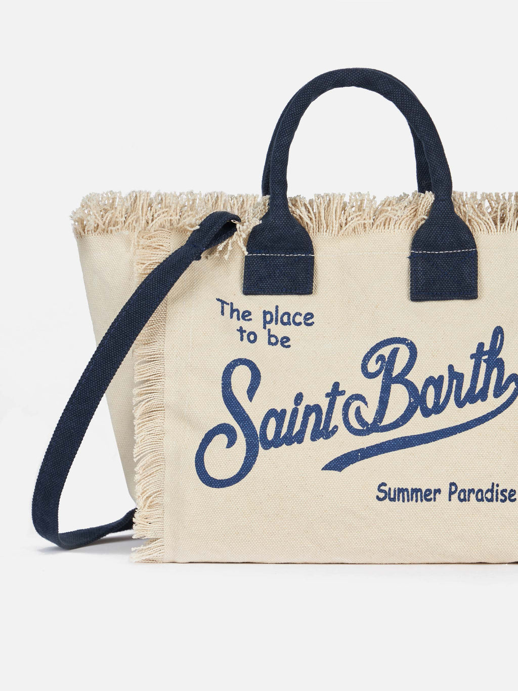 Borsa Colette in canvas di cotone bianco sporco