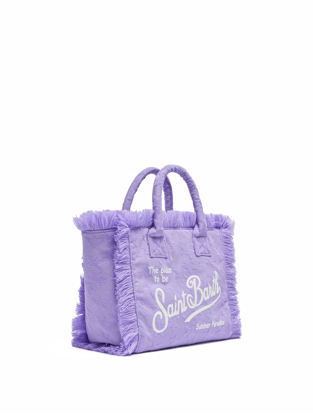 Borsa Colette in spugna lilla con stelle in rilievo