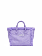 Borsa Colette in spugna lilla con stelle in rilievo