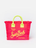 Borsa Colette Sponge goffrata rosa fluo in tessuto effetto spugna