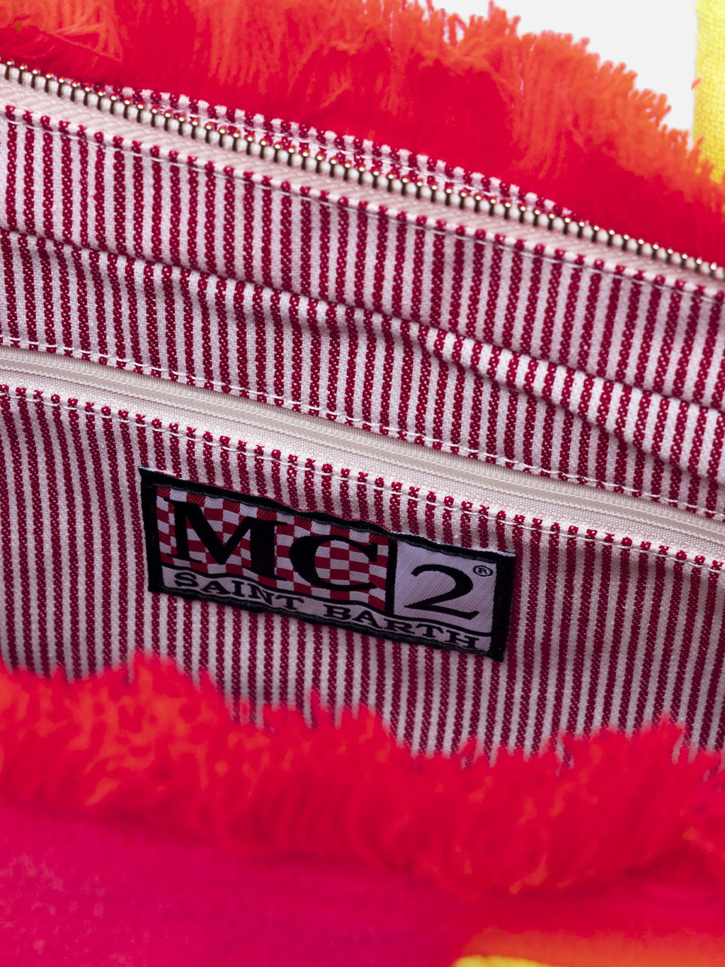 Borsa Colette Sponge goffrata rosa fluo in tessuto effetto spugna