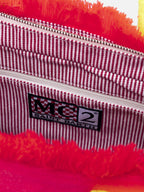 Borsa Colette Sponge goffrata rosa fluo in tessuto effetto spugna