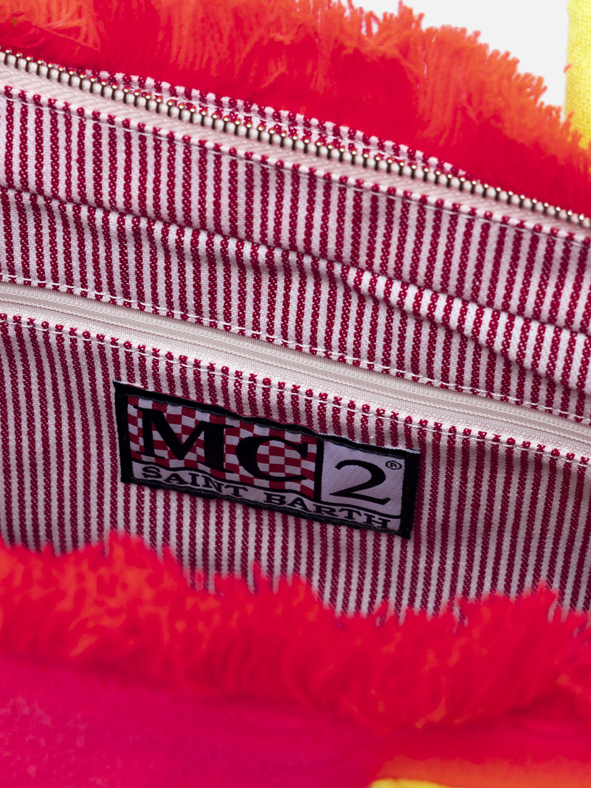 Borsa Colette Sponge goffrata rosa fluo in tessuto effetto spugna