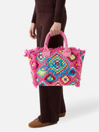 Borsa a mano Colette crochet rosa