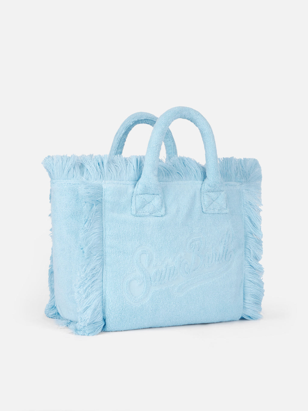 Borsa Colette in spugna azzurra con rilievo