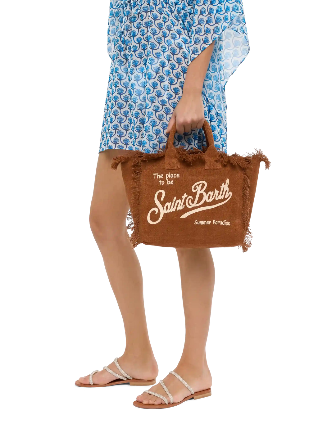 Borsa Colette in 100% LINO marrone