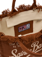 Borsa Colette in 100% LINO marrone