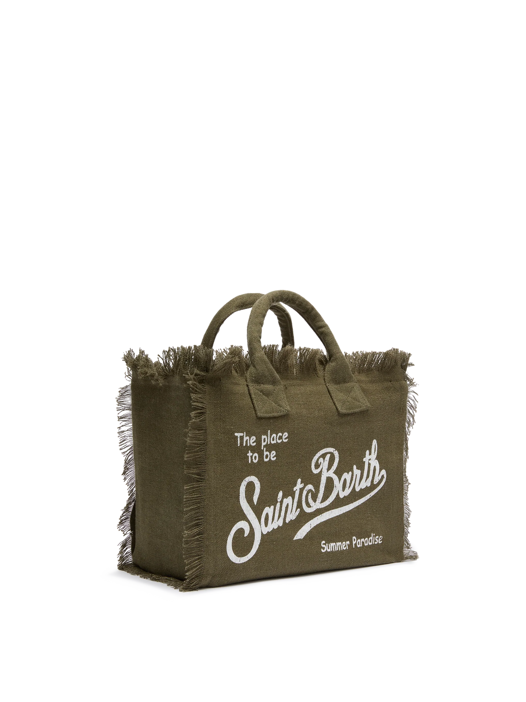 Borsa Colette in 100% LINO verde militare