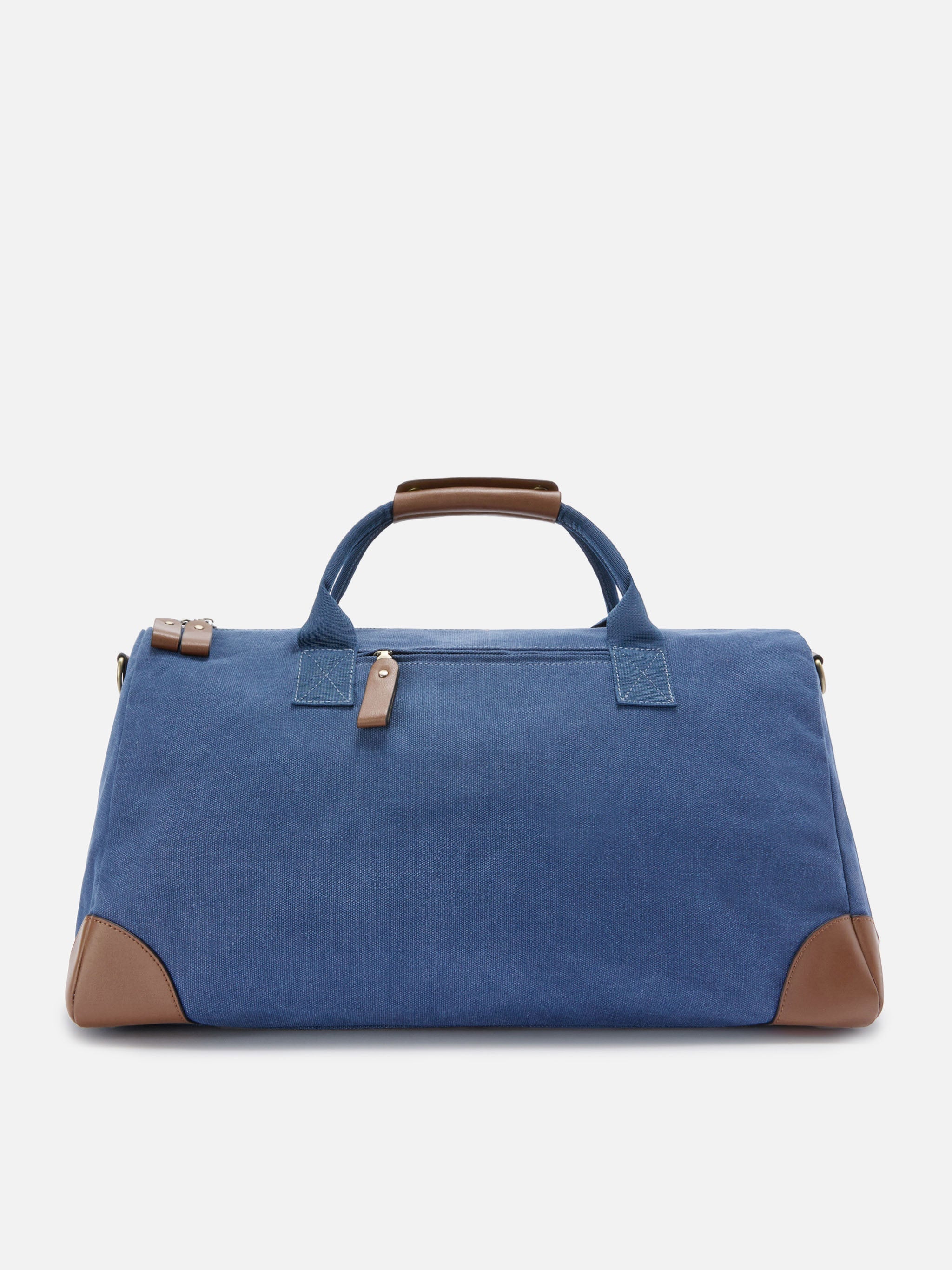 Borsone Daily in misto cotone navy con logo ricamato