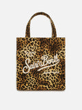 Borsa Essential in cotone animalier con logo Saint Barth