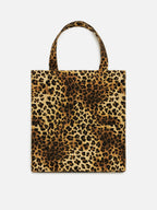 Borsa Essential in cotone animalier con logo Saint Barth