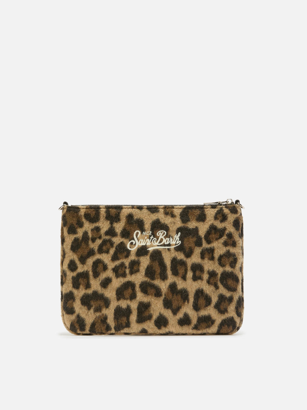 Borsa crossbody Parisienne Felt in misto lana leopardata