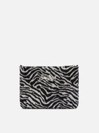 Borsa crossbody Parisienne Felt in misto lana zebrata
