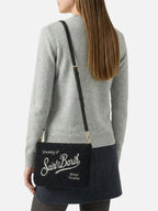Borsa crossbody Parisienne Tweed nera