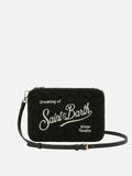 Borsa crossbody Parisienne Wool Braid in misto lana a trecce nera