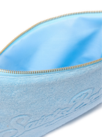 Pochette Pareasy azzurra con logo Saint Barth in jacquard