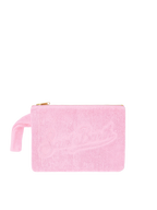 Pochette Pareasy rosa con logo Saint Barth in jacquard