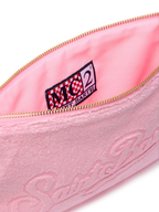 Pochette Pareasy rosa con logo Saint Barth in jacquard