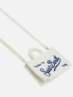 Phone Bag in cotone a nido d'ape beige