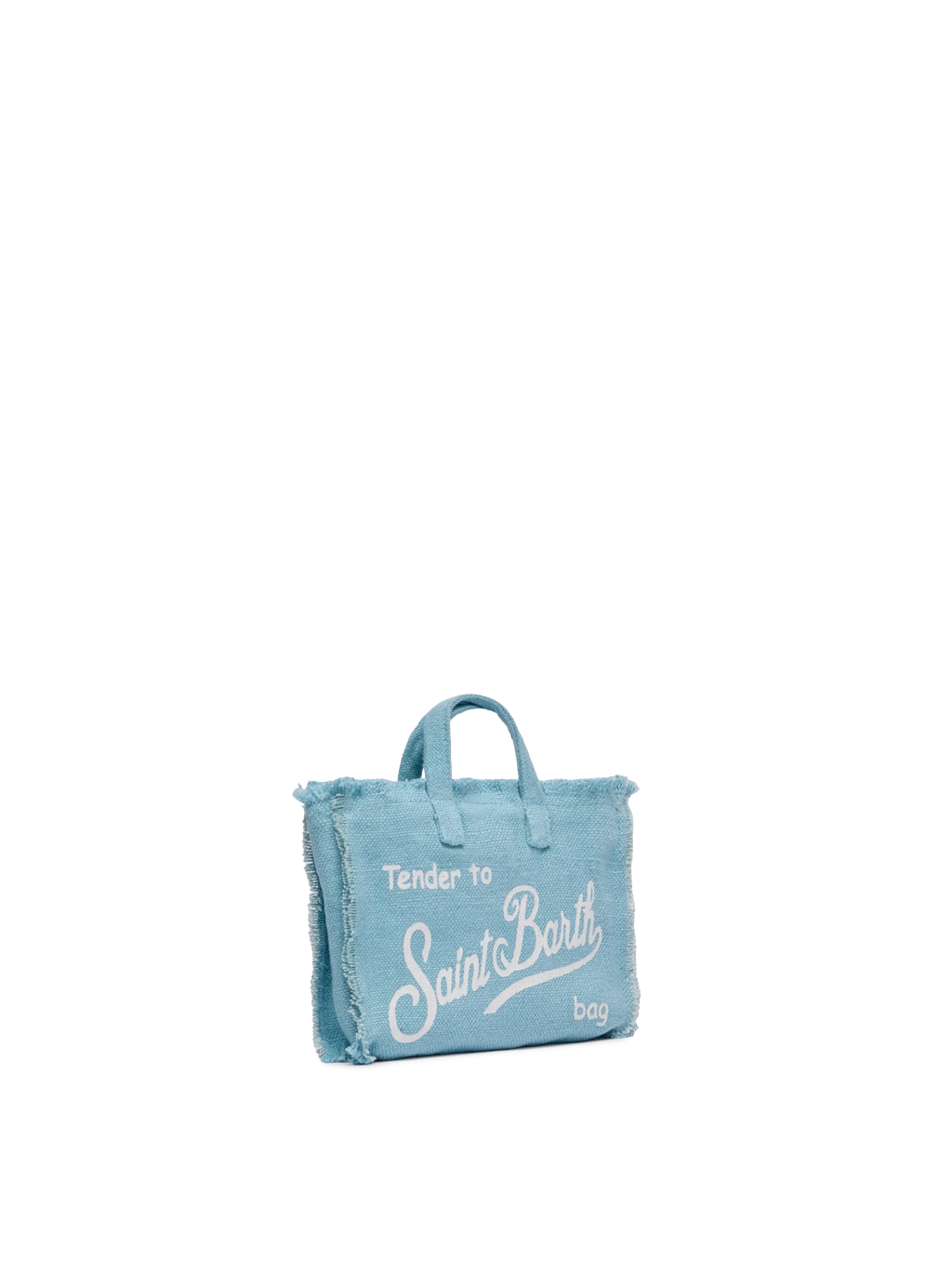 Phone Bag in lino azzurro