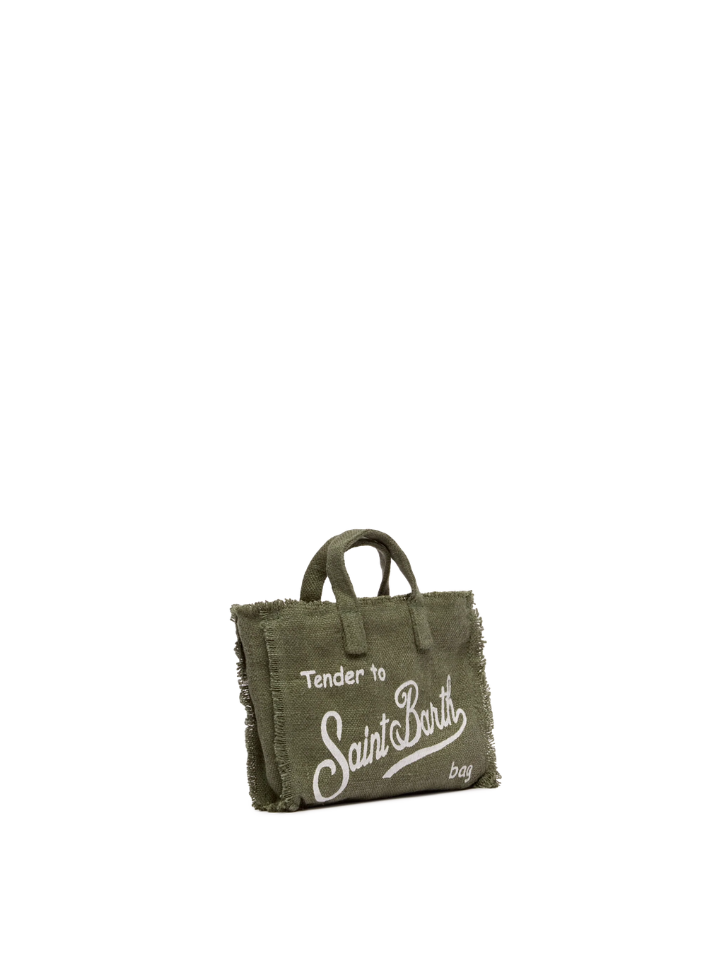 Phone Bag in lino verde militare