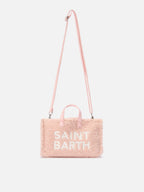 Mini borsa porta telefono Phone Bag Teddy in sherpa rosa