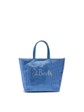 Strass Mini Bag con strass blu avio