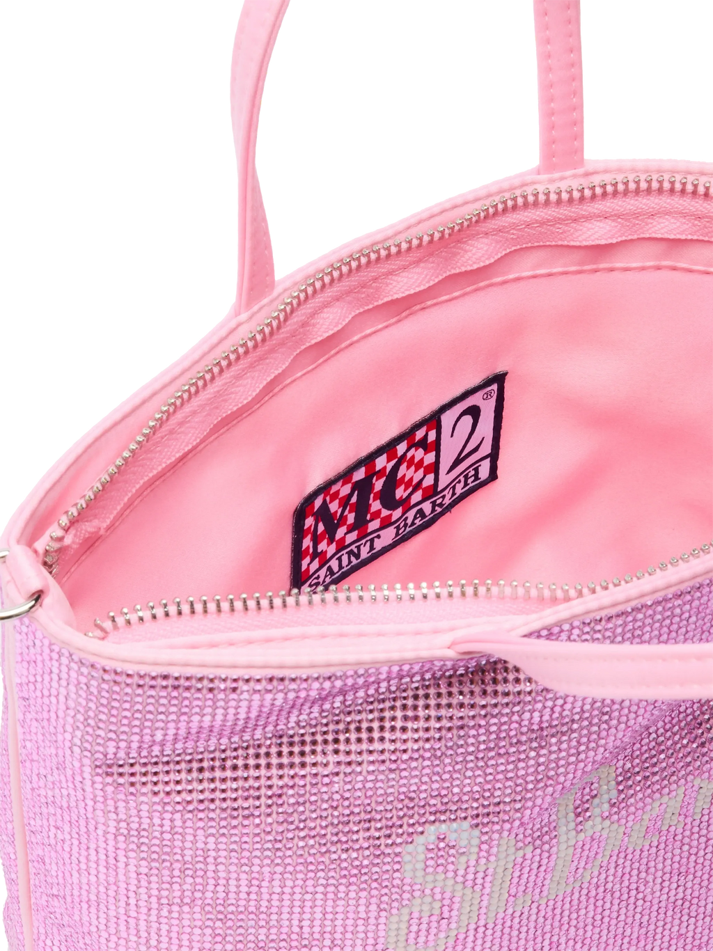 Strass Mini Bag con strass rosa