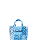 Soft Tote Mini Bag trapuntata con stampa a fiori
