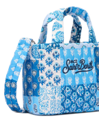 Soft Tote Mini Bag trapuntata con stampa a fiori