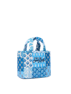 Soft Tote Mini Bag trapuntata con stampa a fiori