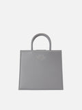 Borsa Shop Bag Midi pelle grigia