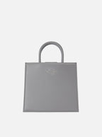 Borsa Shop Bag Midi pelle grigia