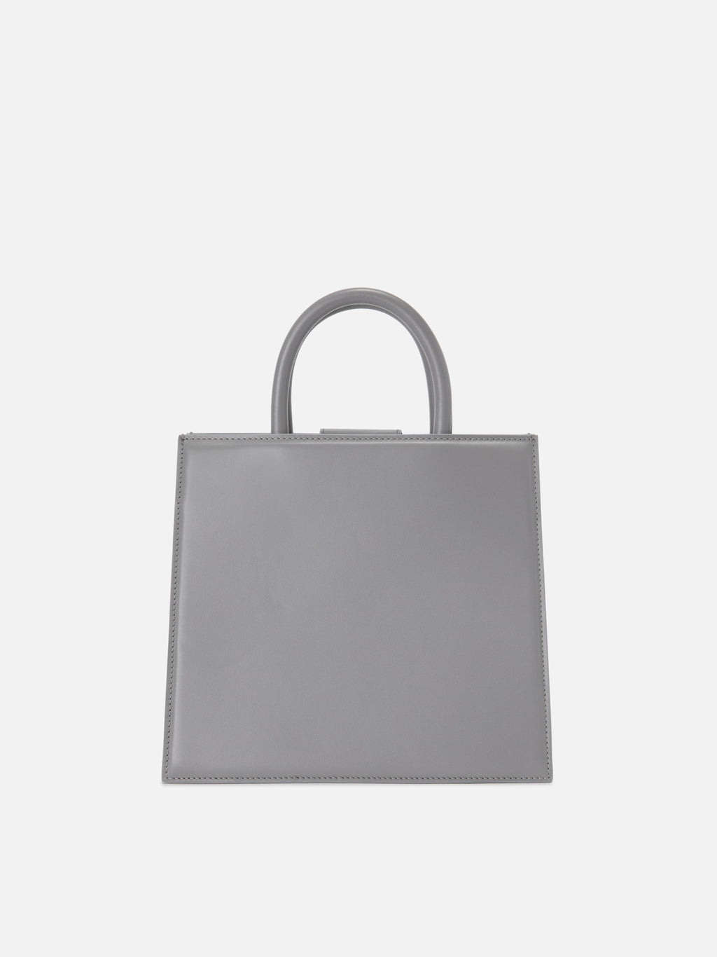 Borsa Shop Bag Midi pelle grigia
