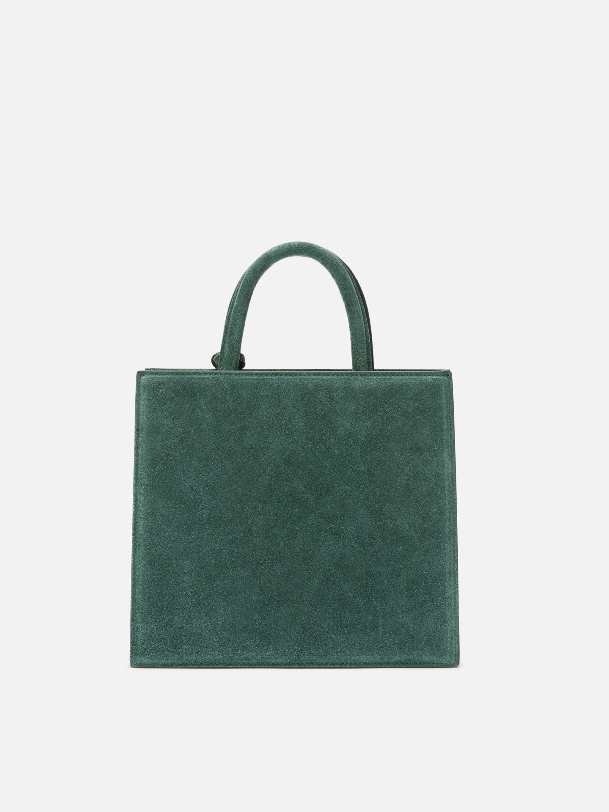 Borsa Shop Bag Midi suede verde