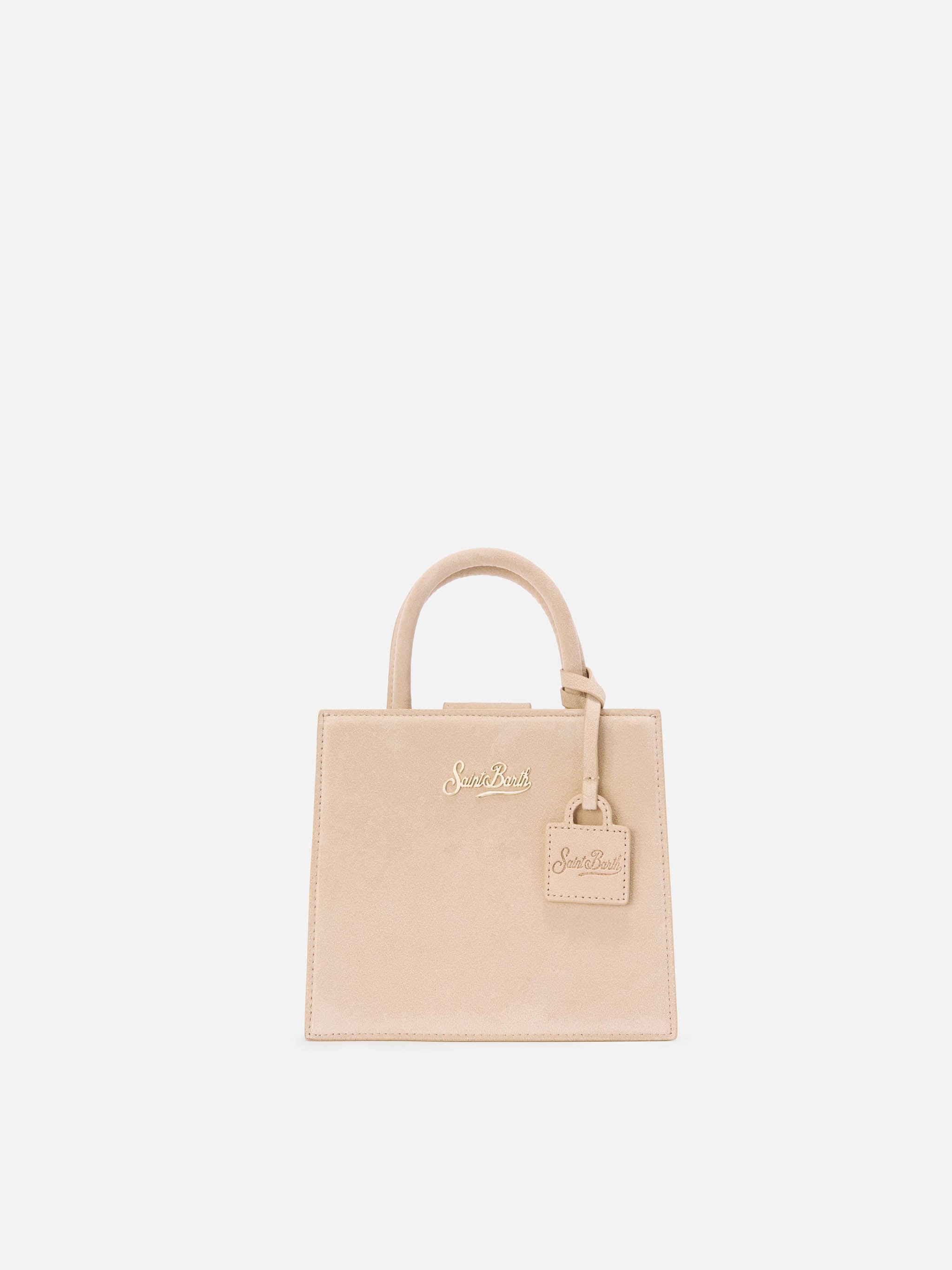 Borsa Shop Bag Mini suede beige