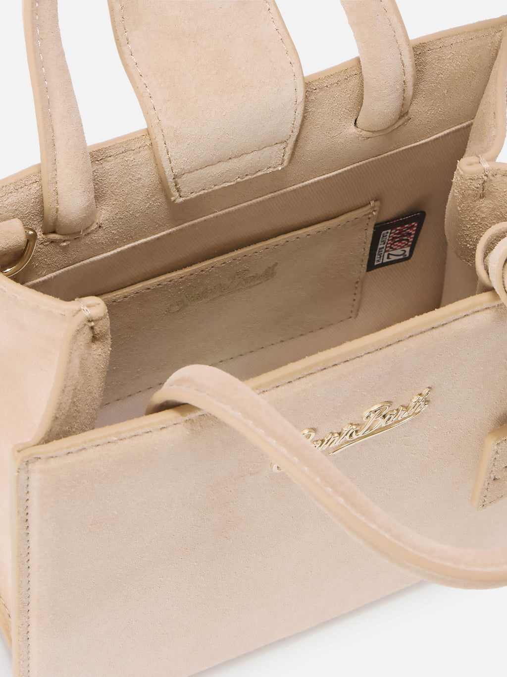 Borsa Shop Bag Mini suede beige