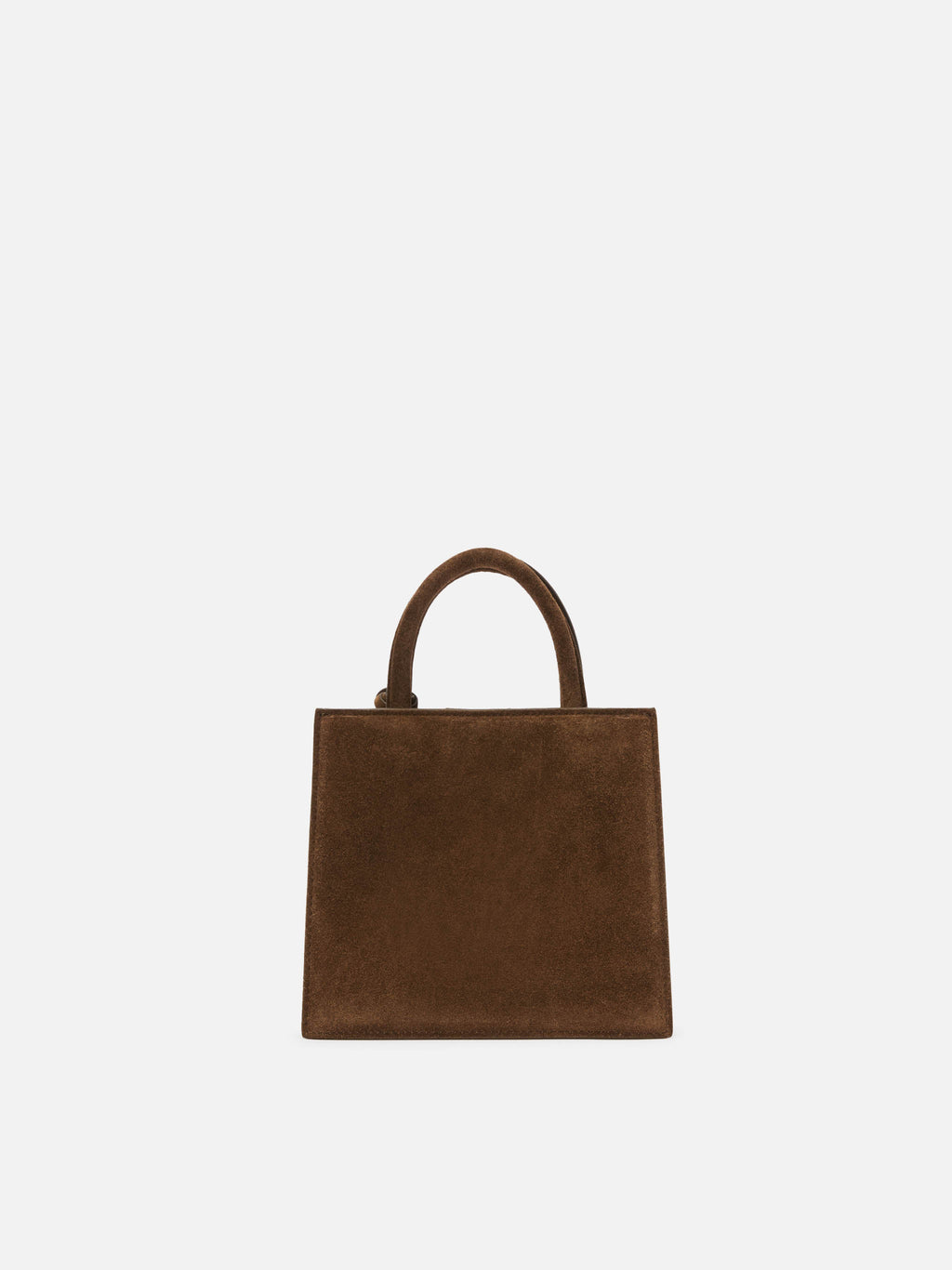 Borsa Shop Bag Mini suede marrone