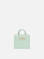 Shop Bag Micro in pelle verde salvia