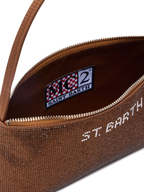 Mini Bag Strassy con strass marroni