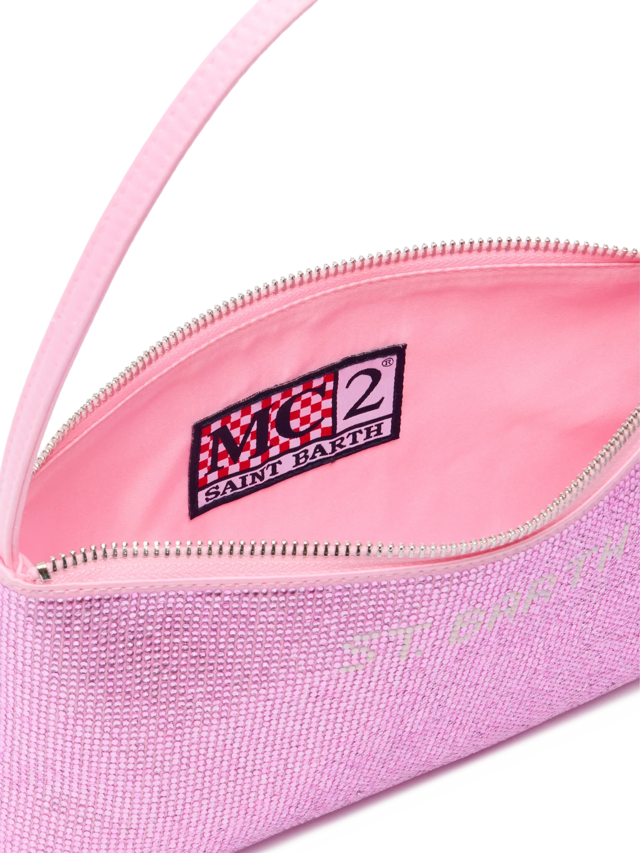 Mini Bag Strassy con strass rosa