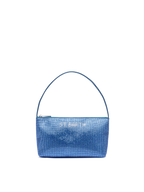 Mini Bag Strassy con strass blu avio